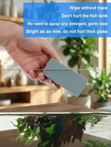 6pcs Glass Descaling Magic Cleaning Brushes, For Home Bathroom Mirror, Shower Room Tile Descaling - 6 Pieces - View 2