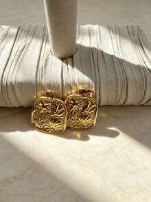 2Pcs Gold Ocean Shell Starfish Conch Charms, Vintage Embossed Metal Pendants For DIY Handmade Jewelry Making - Gold - View 9