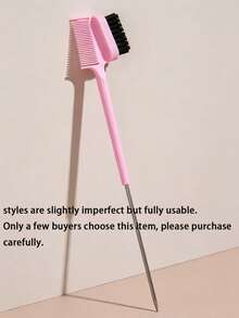 6/1pc Set Pointed Tail Edge Control Comb, Multi-Function Hair Styling Tool Set, Double-Sided Edge Control Brush And Precision Tail Comb, Suitable For Salon Professional Styling, Hair Dye Brush, Edge Control Comb - Multicolor - View 14
