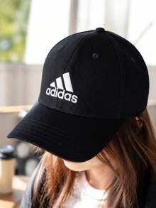 Adidas Unisex BBALL CAP COT Outdoor Classic Baseball Cap, Adjustable Sun Protection Hat For Daily Commute, Casual Sports, FK0891 - Black - View 4