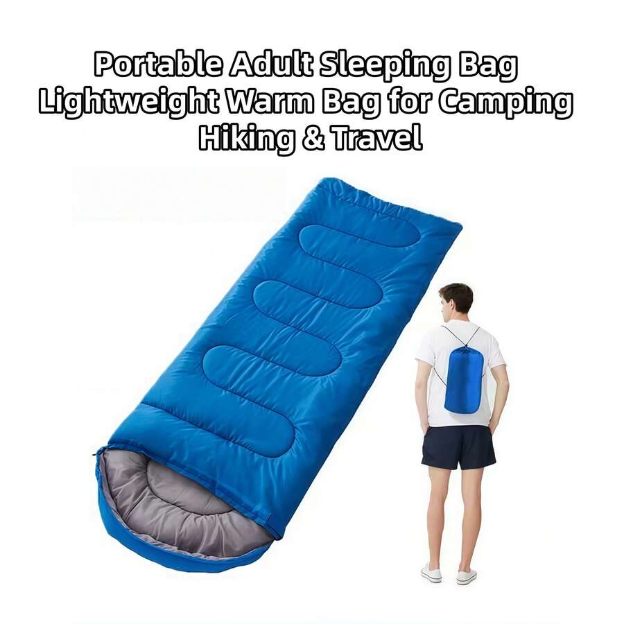 1PC Lightweight Portable Sleeping Bag For Adults, Warm Dirty Isolation Sleeping Bag For Camping Hiking Backpacking Travel Indoor Nap - Sleeping Bag - View 1