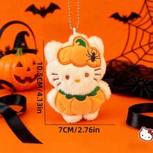 1 Buah Gantungan Kunci Liontin Halloween Sanrio Hello Kitt Hiasan Tas Kelelawar Figur Lucu Aksesori Kostum Dekorasi Pesta Kecil Hadiah Halloween - View 3