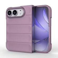 適用於 iPhone 18 Duo 折疊手機殼 新款 Phantom Shield 氣囊防震矽膠軟殼 橫條紋 全包覆 多角度鏡頭保護套 多色款 中性設計 - 紫色 - 查看 5
