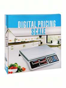 40kg Commercial Digital Pricing Scale With LCD Display - White - View 10