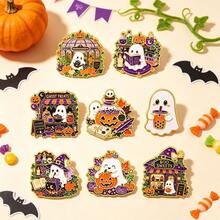 Funny Cute Halloween Ghost Enamel Pin,Fashion Metal Decorative Pins For Backpack Bag Jacket Clothing, Perfect Gift For Men Women Friends - Multicolor - View 4