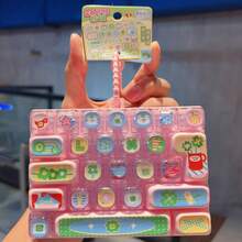 1 buah Mainan Fidget Keyboard Mini 26-Grid Motif Bunga Lucky 100%, Mainan Sensorik Tutup Tombol Transparan Motif Bunga Semanggi Kawaii, Liontin Gantungan Tas Manik-manik, Mainan Penghilang Stres untuk Remaja Perempuan - MultiWarna - View 9