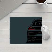 Sports Car Square Mouse Pad Dark Green Small Mousepads Desk Accessories, Stitched Edge Non‑Slip Rubber Base 9.4x7.8 Inches Desktop Protector Computer Desk Mat Laptop Keyboard Pad For Home Office School Gaming, Gift For Family Friends Colleagues - View 5