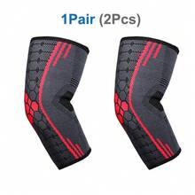 2pcs Adjustable Elbow Braces, Unisex Elbow Compression Sleeve Wrap, Suitable For Outdoor Sports, Basketball, Tennis, Volleyball, Baseball, Weightlifting, Golf, Fitness Training - Multicolor - View 25
