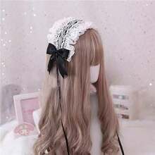Lolita Lace Bow Headband, Sweet Gothic Style Long Ribbon Hair Accessory, Kawaii Y2K Women's Party Headpiece - Multicolor - View 4