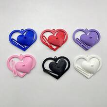 6 Colors Floating Heart-Shaped Betta Fish Swim Ring | Betta Fish Decoration & Entertainment | Anti-Algae Fish Tank Entertainment, Fun Aquarium Decor - A - View 3
