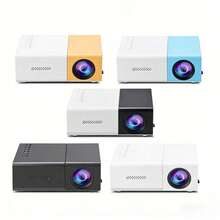 YG300 Portable Mini Projector, 360*240P Ultra Mini Projector, Supports Wired Phone Screen Mirroring, Equipped With USB/SD/AV/HD/Type-C Interfaces, Includes Data Cable, Easy Installation, Suitable For Home, Party, Office And Other Scenarios, Portable Pocket Projector - Multicolor - View 4