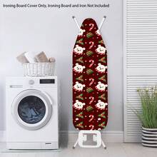 1pc Ironing Board Replaceable Cover , Christmas Tree Cookie Man Print Polyester Household Ironing Table Cloth Ironing Board Cover - Multicolor - View 17