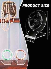 Elegant Acrylic Bracelet & Watch Display Stand Set - Transparent Multi-Functional Jewelry Storage Rack, Suitable For Desktop Storage - Perfect Gift For Men And Women, Ideal For Back To School, Jewelry Making Display & Packaging Supplies, Beading & Jewelry Making - Multicolor - View 2