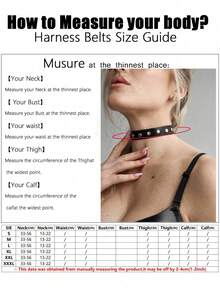 1pc Women's Gothic Style Black Silver Buckle Sexy Choker Necklace, Suitable For Daily Wear And Party - Black - View 5