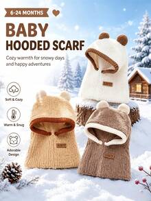 Balaclava, Suitable For Daily Casual Outing, Outdoor Wear, Perfect Gift For 6-24 Months Old Kids - Multicolor - View 2