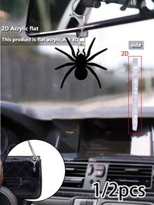 Llavero de acrílico con diseño de araña negra de Halloween, llavero de estilo gótico, llavero de estilo oscuro, colgante creativo para bolso, llavero personalizado de nicho, colgante con elemento de Halloween, llavero artesanal, regalo para pareja/mejor amigo, colgante personalizado para llave de coche, colgante de estilo oscuro para chica, pequeño regalo creativo de vacaciones, accesorio versátil para bolso, llavero peculiar, colgante de estilo oscuro, estilo gótico - Multicolor - Ver 4