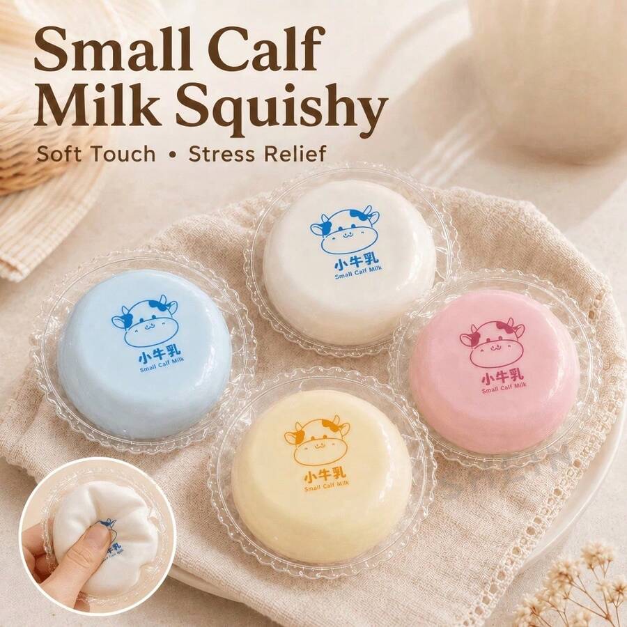 1 buah - Ornamen Sapi Bulat Kecil Buatan Tangan, Dekorasi ASMR yang Menyenangkan dan Renyah | Tekstur Lembut dan Lentur, Cocok untuk Remaja, Dewasa, - Hadiah Sempurna - Hadiah Ulang Tahun - Hadiah Ideal - Hadiah Kejutan - Hadiah Liburan - Hadiah Musiman - Hadiah - - MultiWarna - View 1