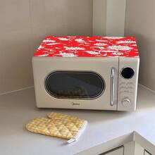 1pc Microwave Dust Cover, Home Oven Rack Dust Cover, Washable Dust Cover, Home Food Machine Dust Cover, Highly Attractive Kitchen Storage Cabinet Dust And Stain Cover - Full Coverage - View 10