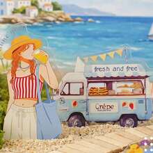 15pcs World Travel Landscape Theme Stickers, Vibrant Colors & Exquisite Illustrations, Multi-Functional Scrapbook Stickers For Decoration, Art Journal, Card Making, Handmade DIY Stickers, Holiday Gift - Sticker - View 3