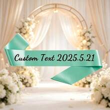 Customized Glitter Ribbon, Can Be Written According To Your Requirements, Multiple Colors, Wedding Bridal Shower Gift, Happy Birthday Ribbon, Bachelorette Party Decoration, Parade Banner, Ideal Gift For Graduation Ceremony - Multicolor - View 21