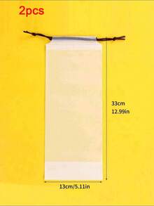 10/1件磨砂半透明塑膠雨傘收納袋 可重複使用便攜抽繩袋，適用居家與戶外，亦可用於車內線材收納 - 均碼 - 查看 15