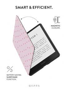 GIIPPA Kindle 電子閱讀器保護殼，手持書本式愛心圖案，相容 Kindle Paperwhite 5代/6代/7代、Paperwhite 10代/11代/12代、Kindle(Colorsoft)/10代/11代/12代及其他熱門機型，Kindle 配件/情人節 - 彩色 - 查看 3