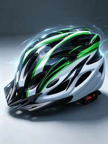1pc Unisex Adult Cycling Helmet, Ultra-Light Slim Design, Adjustable Head Circumference, Detachable Visor, Plush EPS Inner Layer, Full Ventilation Design, Suitable For Mountain And Road Bicycles - Multicolor - View 6
