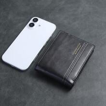 CarrKen 1pc Men's New Multi-Slot Multifunctional European & American Style Short Wallet, Exquisite Versatile Design For Men And Teenagers - Multicolor - View 7