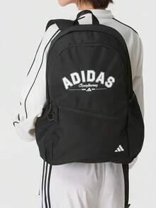 Adidas 25L Logo Minimalist Casual Commuter Backpack Unisex Couple Style Black - Black - View 1