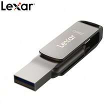 Lexar D400 USB 3.2 Dual-Interface Flash Drive 32GB 64GB 128GB USB-C And USB-A OTG Metal Memory Stick Up To 130MB/S For Android Phone Tablet PC Laptop - View 1