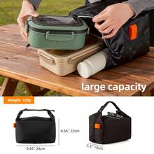 Large Capacity Insulated Cooler Bag - Portable Aluminum Foil Insulation, 2026 New Model, Essential For Outdoor Travel And Camping | Durable Zipper Closure (Non-Food Contact) - Multicolor - View 1
