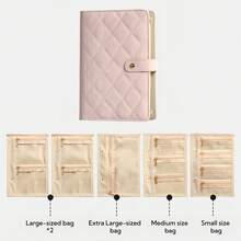 1 Set Book-Shaped Travel Jewelry Storage Album, Detachable Inner Pages Anti-Oxidation Jewelry Storage Box, Necklace Earring Ring Bracelet Storage Rack, Suitable For Women - Jewelry Organizer Book - View 11