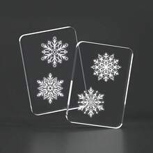 50Pcs Transparent PET Original Snowflake Stickers Bag, Decorative Stickers, Water Bottle And Laptop Stickers, Colorful Stickers, Notebook, Phone Case, Guitar, Skateboard - Snowflake Stickers - View 8