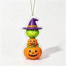 The Grinch 5pcs Halloween Tree Hanging Decorations, Holiday Home Decor | Includes Hanging Rope; Features Ghost, Bat And Witch Hat Designs, Suitable For Decorating Partition Walls; Halloween Party Decorations (Random Styles) - Cookie Monster - View 6