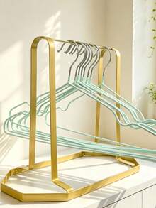 1PC No-Drill Hanger Storage Rack, Balcony Hanging Hook Clothes Organizer Shelf, Drying Rack, Space-Saving Storage Tool, Wall Mounted Over Door, Multi-Purpose Heavy Duty, Laundry Bedroom Kitchen Bathroom, Indoor Outdoor, Valentine's Gift - View 7