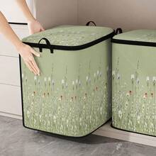 1pc Large Capacity Star-Shaped Lid Storage Box, Foldable Organizer Bin, Suitable For Blankets And Quilts, Equipped With Durable Zipper, Perfect Holiday Home Gift, Can Be Used For Under-Bed Storage. Storage Box With Lid, Storage Bin With Lid, Extra Large Quilt Organizer, Storage Box With Lid, Storage Box, Storage Box With Lid, Storage Cabinet, Medicine Storage Box, Box-Style Storage, Storage Bin, Cabinet - Multicolor - View 7