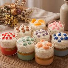 Dessert Cup Fruit Scented Candle Glass Cup Fruit Mousse Holiday Warm Minimalist Romantic Gift Birthday Creative - one-size - View 2