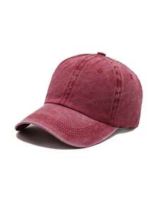 1pc Unisex Washed Distressed Baseball Cap,Casual Solid Color Adjustable Trucker Hat For Travel Street Daily Outdoor Use - Multicolor - View 8
