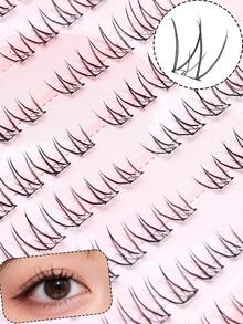 Glue-Free 10-Row 9-14mm C-Curl False Eyelashes, Large Capacity, Comfortable For Daily Wear, Soft And Natural Eye Makeup Effect - C - View 2