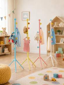 Compact Freestanding Coat Rack, Cute Style 65 Inch (Height) Coat Rack - Mushroom Shaped Design, Eye-Catching Appearance, Strong Load-Bearing Capacity, Easy Installation, Suitable For Dorms And Various Other Scenarios - Multicolor - View 6