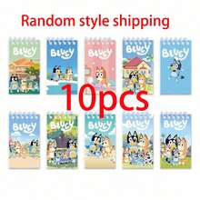 Bluey Cartoon Portable Notebook Mini Notebook Set Figurine Portable Notebook Cartoon Children's Notebook, Perfect For Holidays, Fans, School And Gifts (Random Style) - Multicolor - View 10