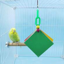 1pc Parrot Toys Made Of Colorful Paper For Chewing And Hanging, Suitable As Additions For Bird Cages - View 4