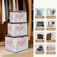 1pc Large Capacity Star-Shaped Lid Storage Box, Foldable Organizer Bin, Suitable For Blankets And Quilts, Equipped With Durable Zipper, Perfect Holiday Home Gift, Can Be Used For Under-Bed Storage. Storage Box With Lid, Storage Bin With Lid, Extra Large Quilt Organizer, Storage Box With Lid, Storage Box, Storage Box With Lid, Storage Cabinet, Medicine Storage Box, Box-Style Storage, Storage Bin, Cabinet - Multicolor - View 12
