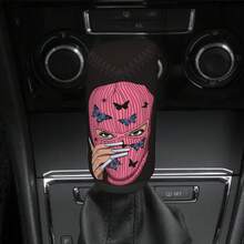 1 buah Penutup Rem Tangan & Tuas Persneling Mobil, Motif Pink, Dekorasi Tuas Persneling Gaya Hip-Hop Jalanan, Bahan Serat Poliester, Transmisi Manual & Otomatis, Aksesori Mobil Universal, Unisex - penutup tuas persneling - View 12