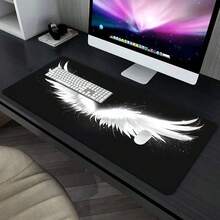 1 Pair White Wing Gaming Mouse Pad, Non-Slip Rubber Base, Perfect For Office Use And Laptop, Designed Specifically For PC Gaming Accessories - Angel Wings - View 7