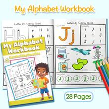 Alphabet Tracing & Handwriting Activity Notebooks, A-Z Uppercase & Lowercase Letter Practice, Find The Letter, Picture Coloring, Pattern Practice, Stroke Path, Connect The Dots, Letter Recognition, ABC Writing & Home Learning Activities - Alphabet Tracing & Activity Practice - View 2