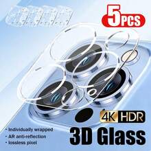 XINHONGYU Screen Protector Film For Phone 11/12/13/14/15/16 Pro Max/17 Pro/17 Air/17 Pro Max, Full Screen Tempered Glass Film And Camera Lens Protector, Easy Installation, Compatible With Specific Models - Clear - View 12