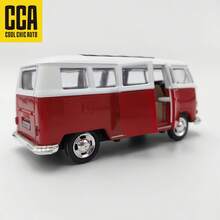 Volkswagen 1:38  T1 Bus Red, Palm-Sized, Opening Doors, Pull-Back Drive, Children's Toy, Interactive Play, Holiday Gift - Multicolor - View 10