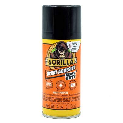 Heavy Duty, Clear Spray Adhesive, 4 Ounce Can