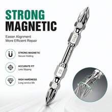10pcs/1pc Carbon Steel Double-Ended Screwdriver Bits, Magnetic Electric Drill Screwdriver Bits, Electric Impact Screwdriver Bits, Christmas Gift - Multicolor - View 10